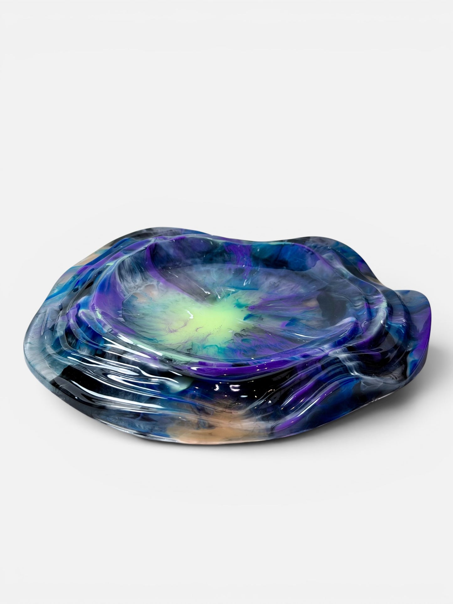 Terrace Dish - Large (Blue Smoke)